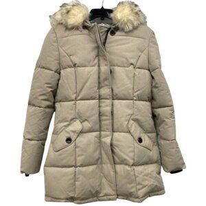 MOLEMSX Mountain Pioneers Women's Medium Beige Puffer Coat NWOT